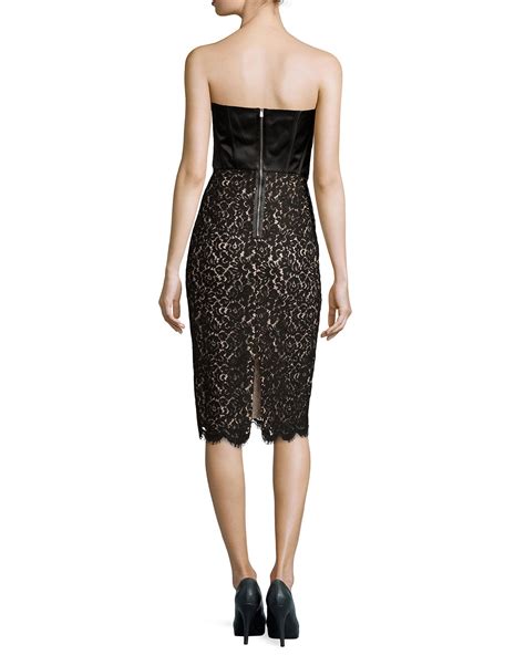 michael kors dress black|Michael Kors strapless dress.